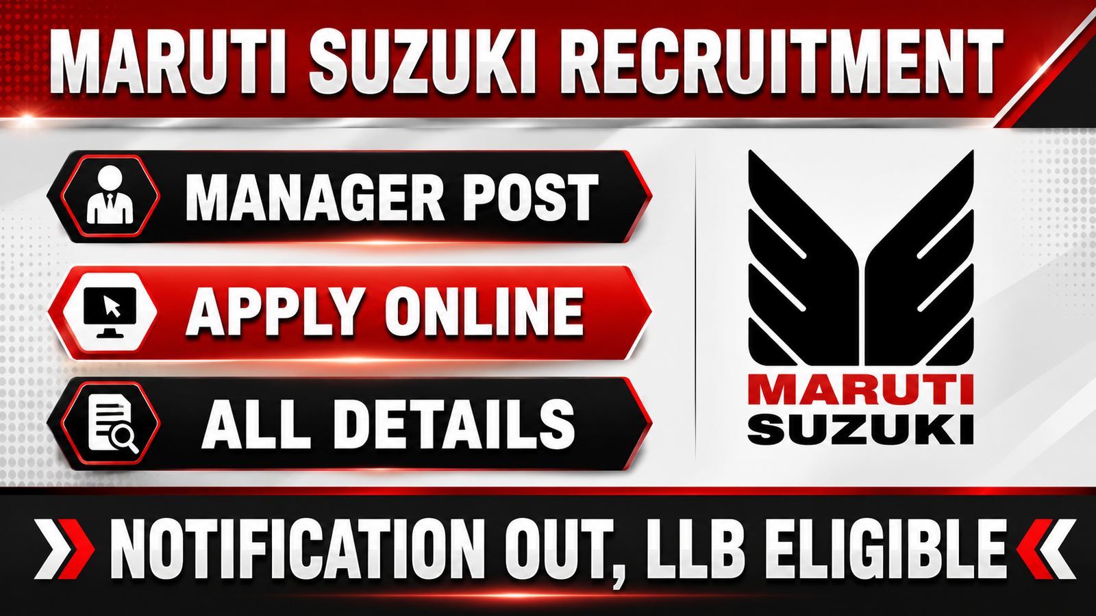 Maruti Suzuki India Limited Recruitment 2026