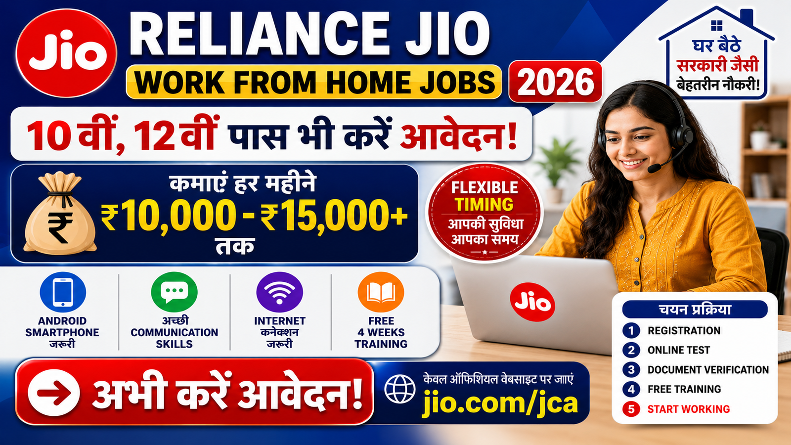 Reliance Jio Work From Home Jobs 2026