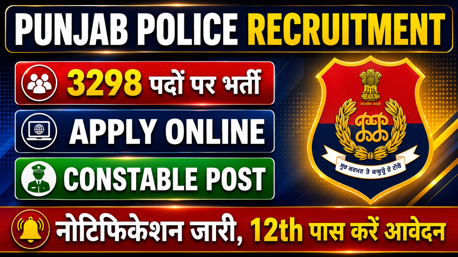 Punjab Police Recruitment 2026