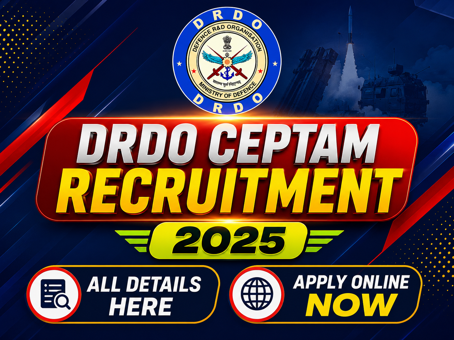 DRDO CEPTAM Recruitment 2025