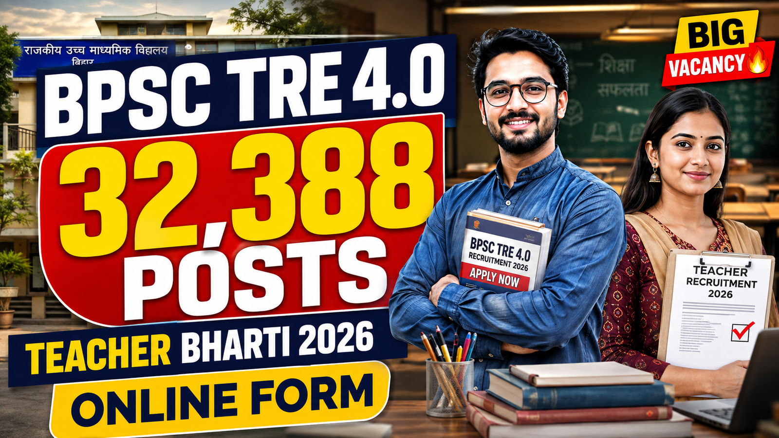 BPSC School Teacher TRE 4.0 Online Form 2026
