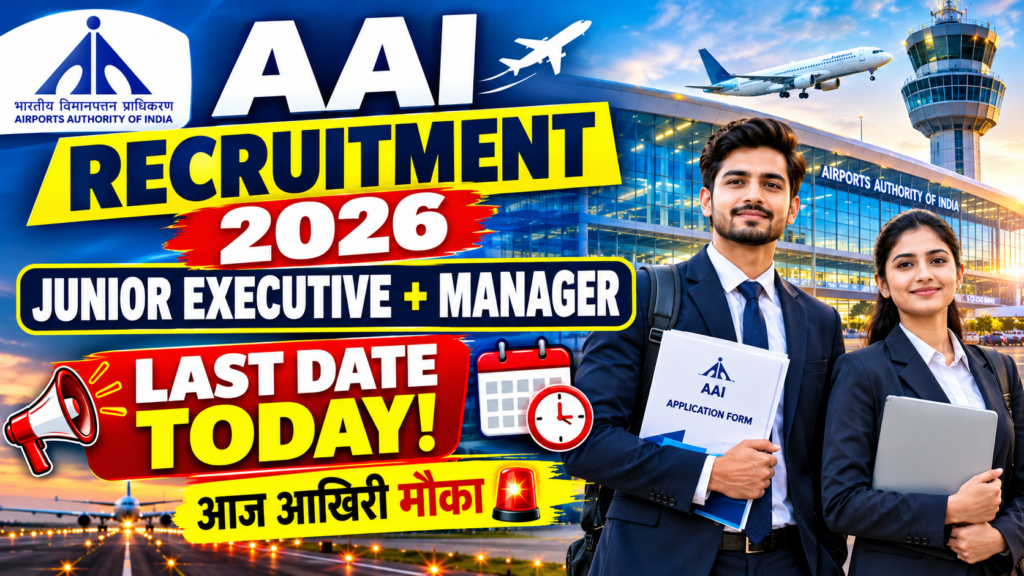 AAI Junior Executive & Manager Online Form 2026