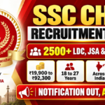 SSC CHSL Recruitment 2026 Notification Out: 2536 LDC, JSA & DEO Posts के लिए ऑनलाइन आवेदन शुरू
