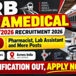 RRB Paramedical CEN 05/2026 Recruitment 2026: 560 पदों के लिए ऑनलाइन आवेदन शुरू