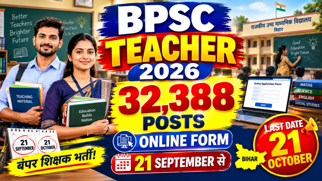 BPSC School Teacher Recruitment 2026