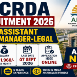 APCRDA भर्ती 2026: Assistant Manager-Legal के 4 पदों के लिए आवेदन शुरू