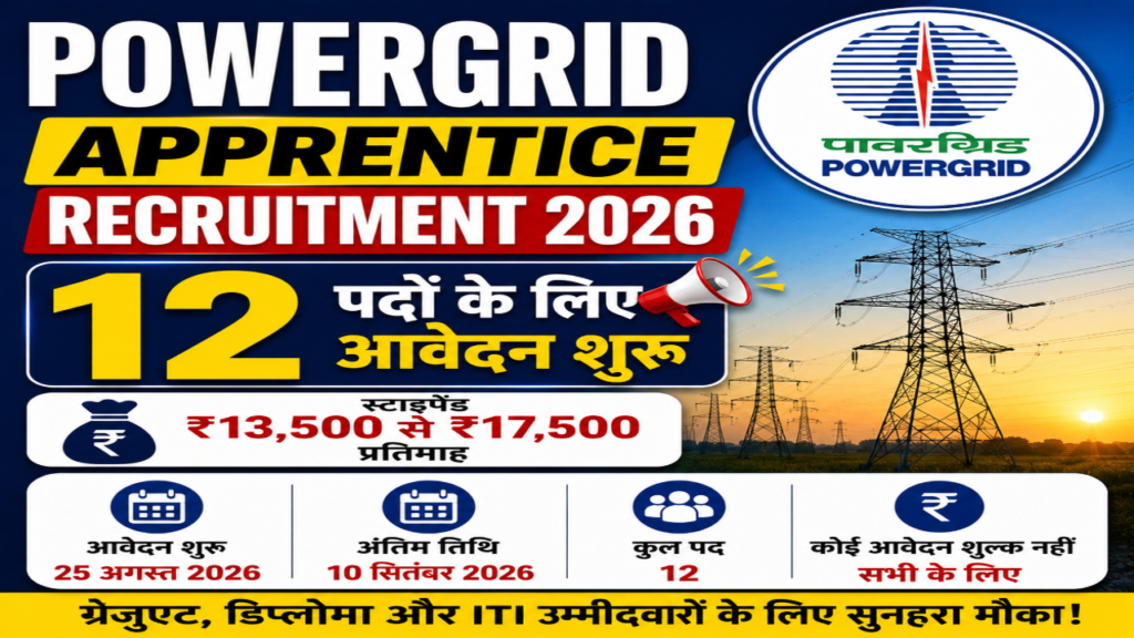 POWERGRID Apprentice Recruitment 2026